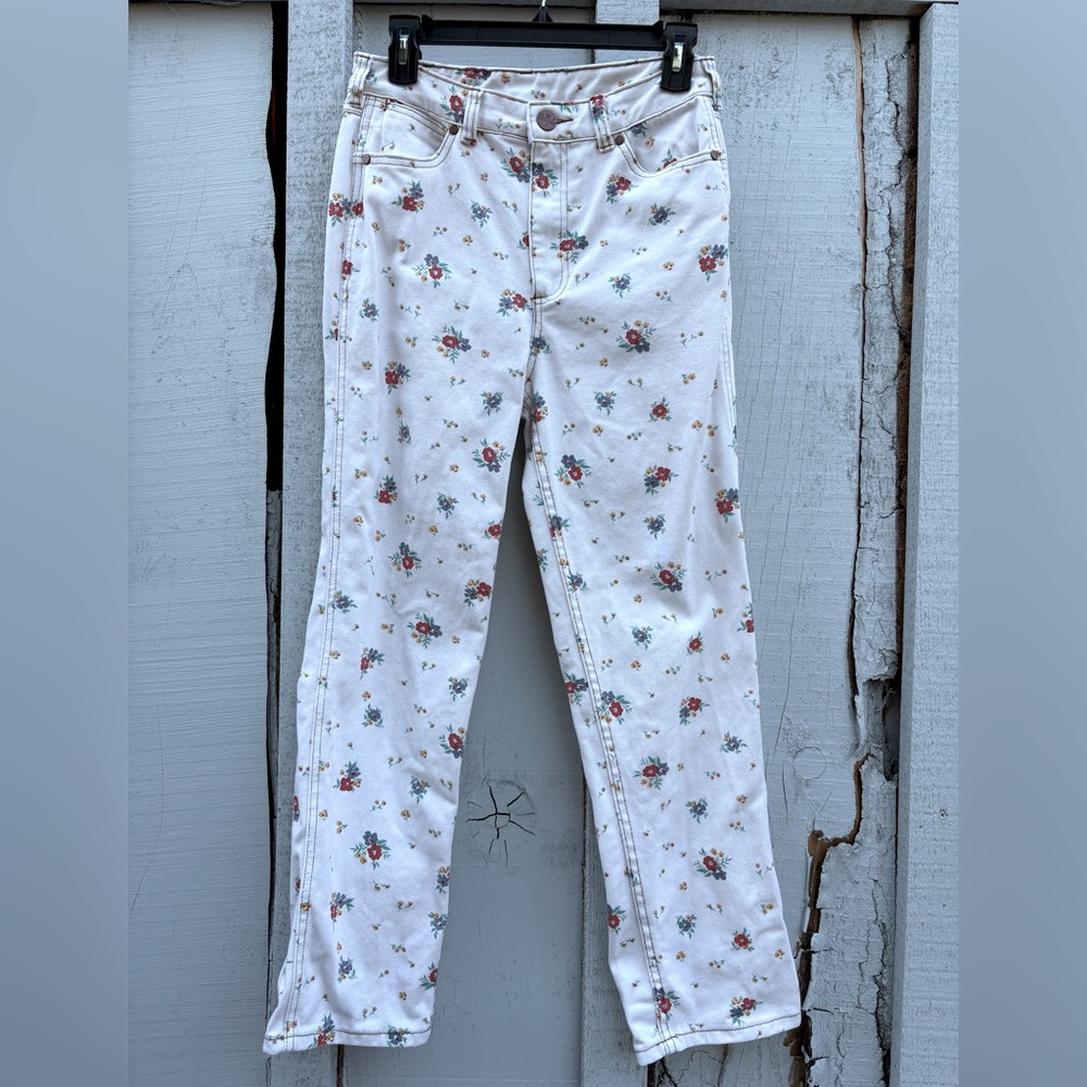 Billabong x Wrangler Women's Floral White Jeans
